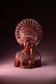 Old Wooden Red Indian Lady Bust