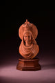 Wooden Mother Marry Bust on Wooden Base