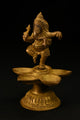 Brass Dancing Ganesha Lamp