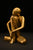 Brass Sitting Man Statue