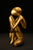 Brass Sitting Man Statue