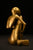 Brass Sitting Man Statue