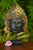 Wooden Black Devi Face with pedestal