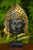 Wooden Black Devi Face with pedestal