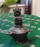 C1098 - Brass Ink Pot with Ganesha on Cap (Small)