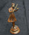 IG1543 - Girl Playing Violin Bronze Sculpture